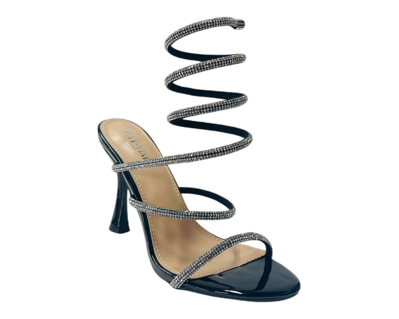 Rhinestone Snake Anklet High Heel Shoes