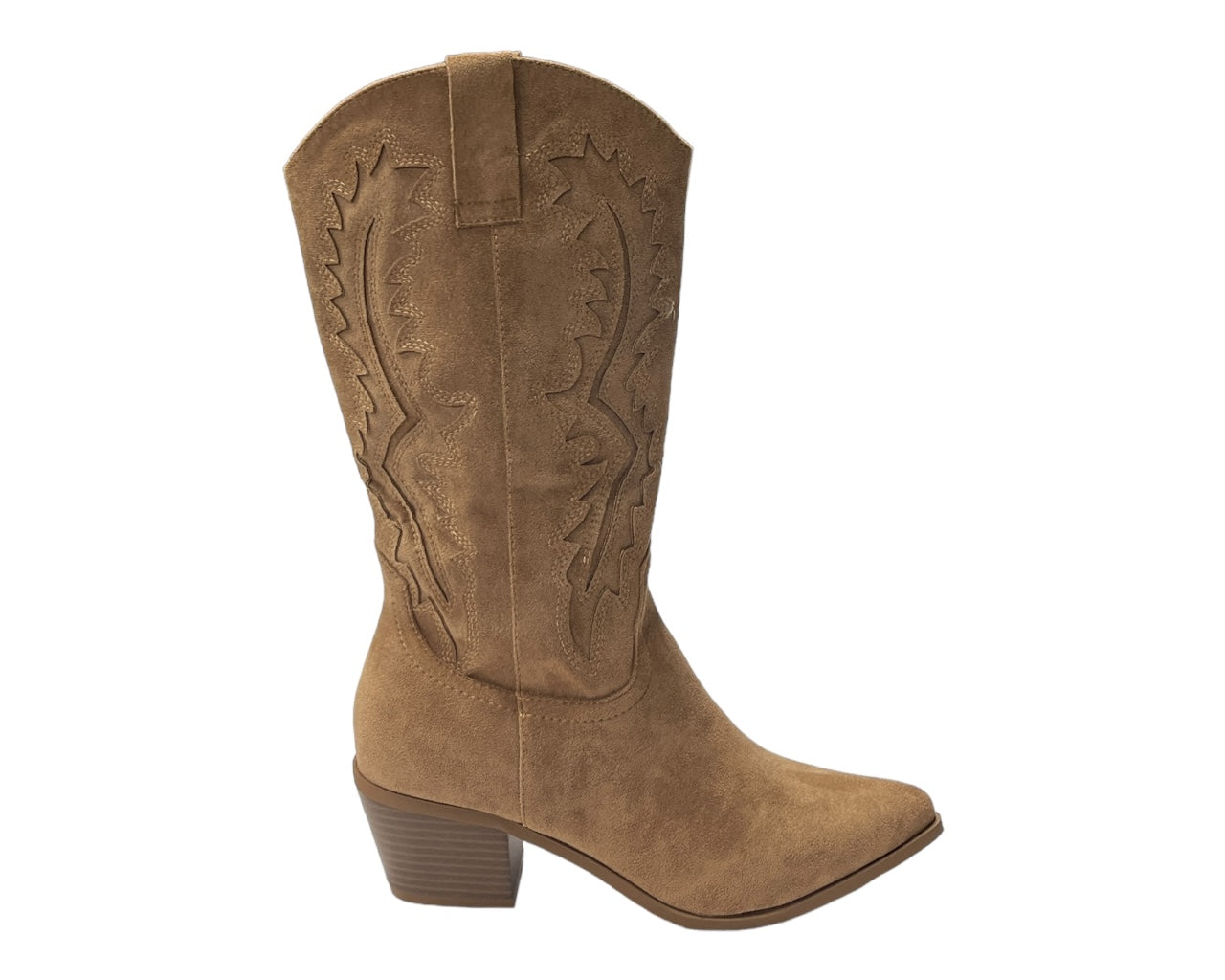 Western Embroidered Cowboy Calf Length Boots