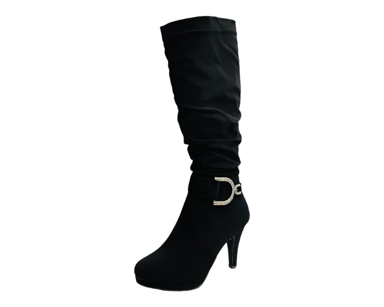 Stiletto Heel Full Zip Knee High Boots