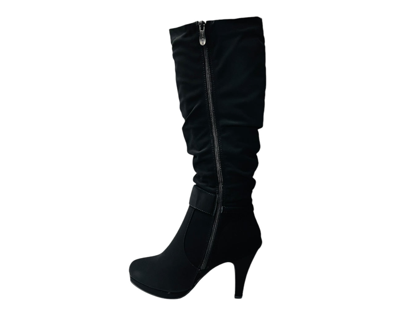 Stiletto Heel Full Zip Knee High Boots