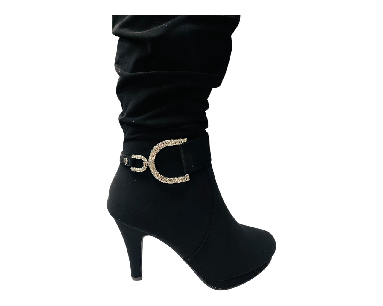 Stiletto Heel Full Zip Knee High Boots