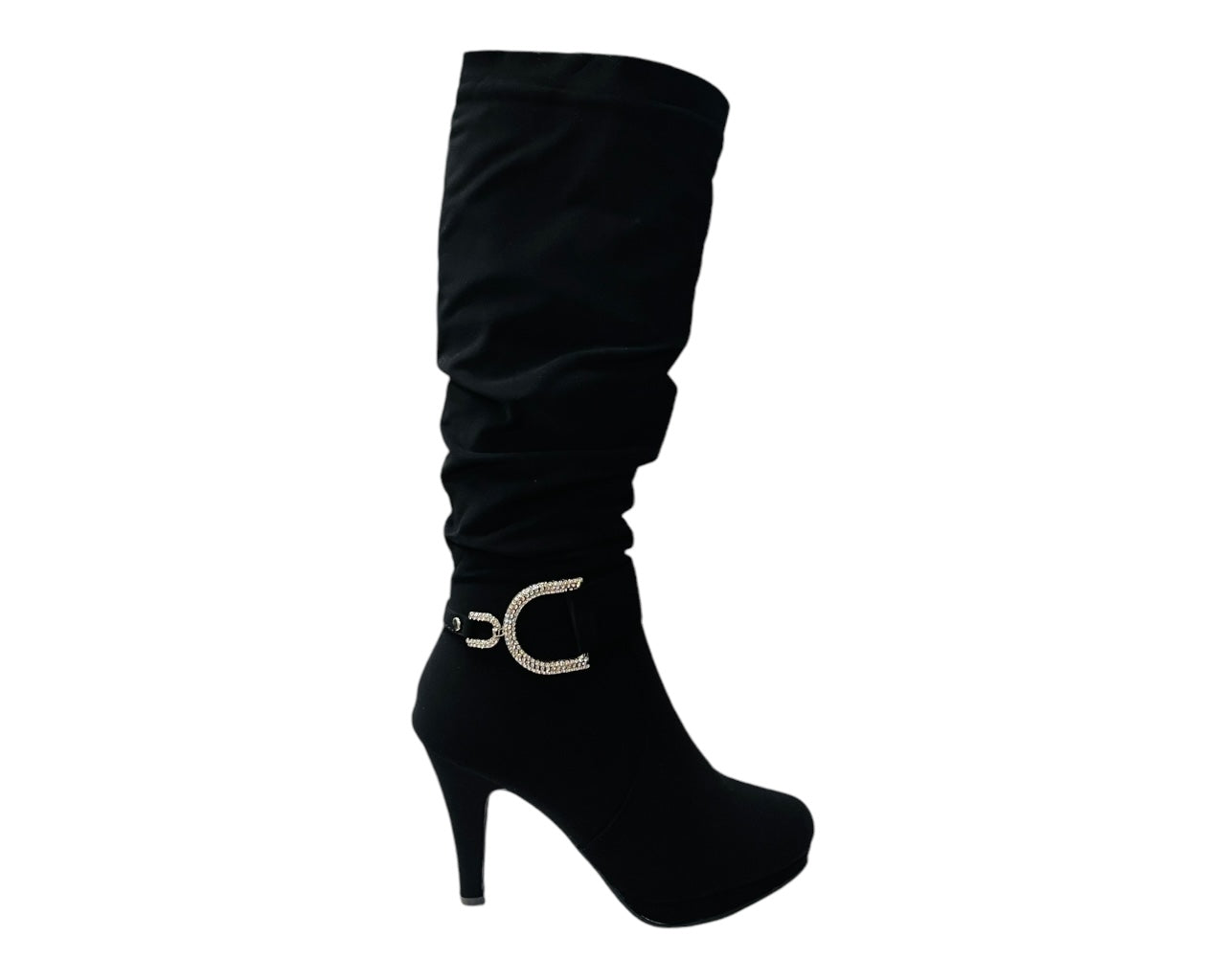Stiletto Heel Full Zip Knee High Boots