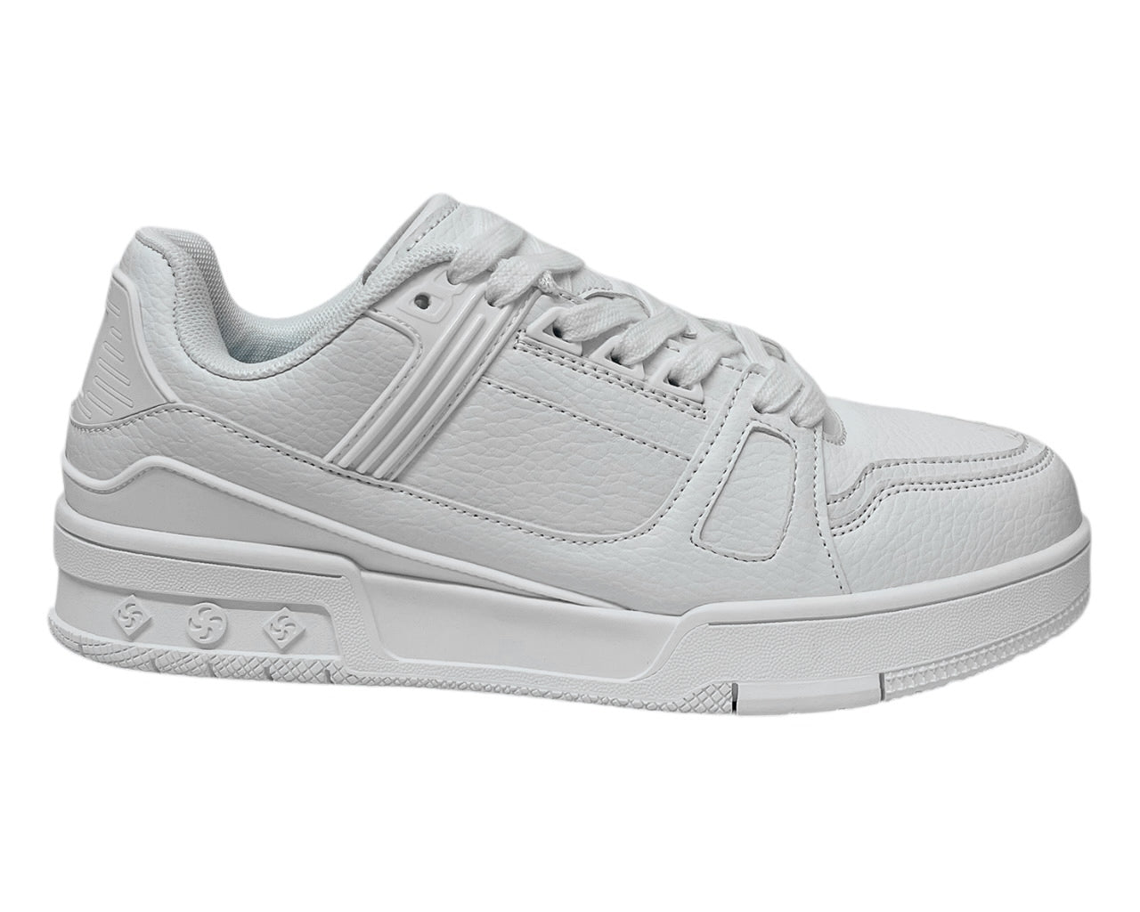 Casual Faux Leather Lace Up Trainers