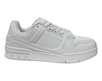 Casual Faux Leather Lace Up Trainers