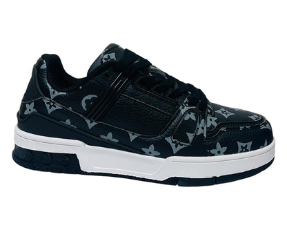 Casual Faux Leather Lace Up Trainers
