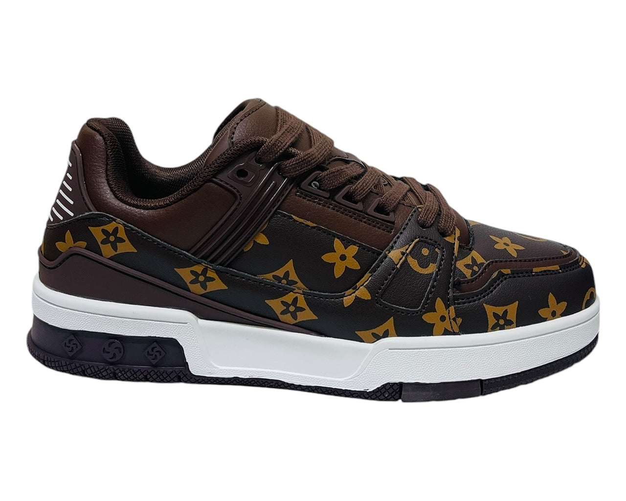 Casual Faux Leather Lace Up Trainers