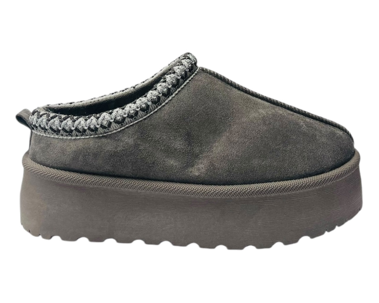 Faux Fur Lined Aztec Platform Shoes