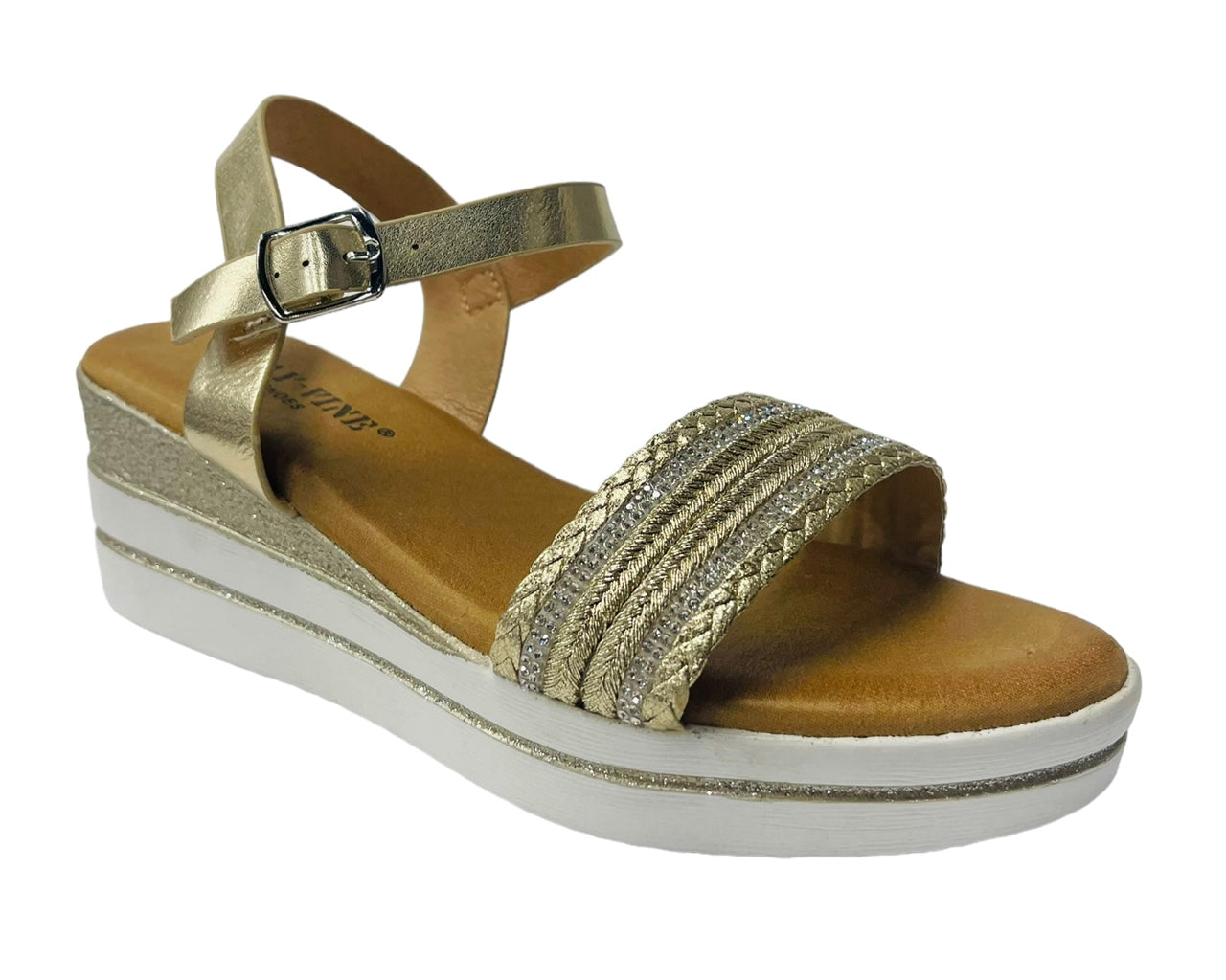 Wedge Heel Ankle Strap Sandals