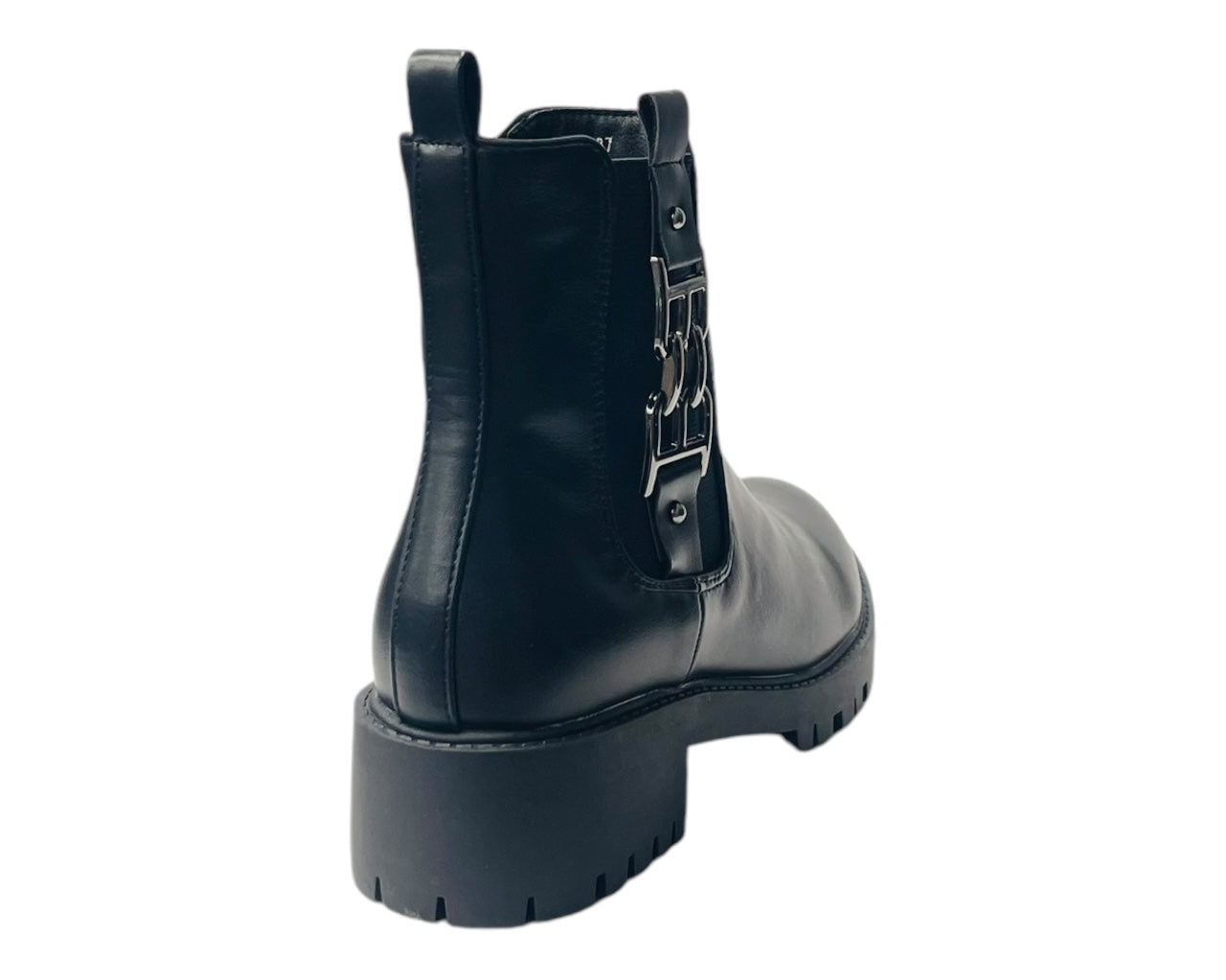 Chunky Sole Zip Chelsea Ankle Boots