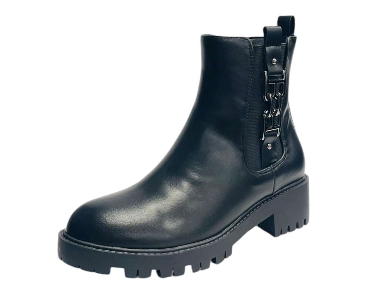 Chunky Sole Zip Chelsea Ankle Boots