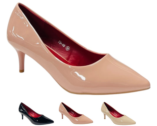 Stiletto Heel Pointed Toe Court Shoes