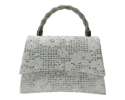 Diamante Glitter Clutch Tote Bag