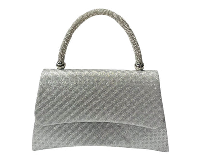 Diamante Glitter Clutch Tote Bag