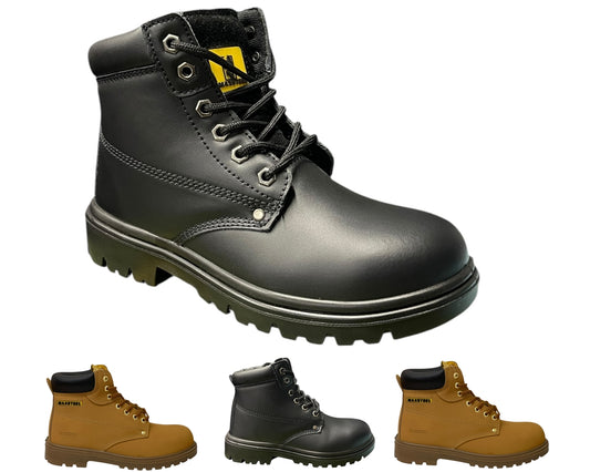 Genuine Leather Steel Toe Cap Safety Work Boots