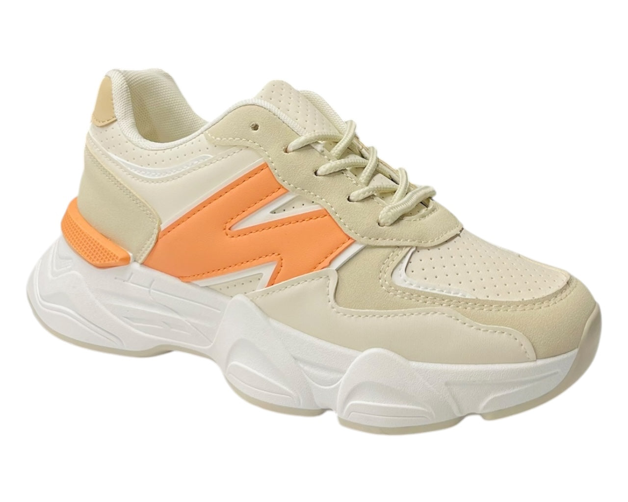 Chunky Sole Lace Up Sports Trainers