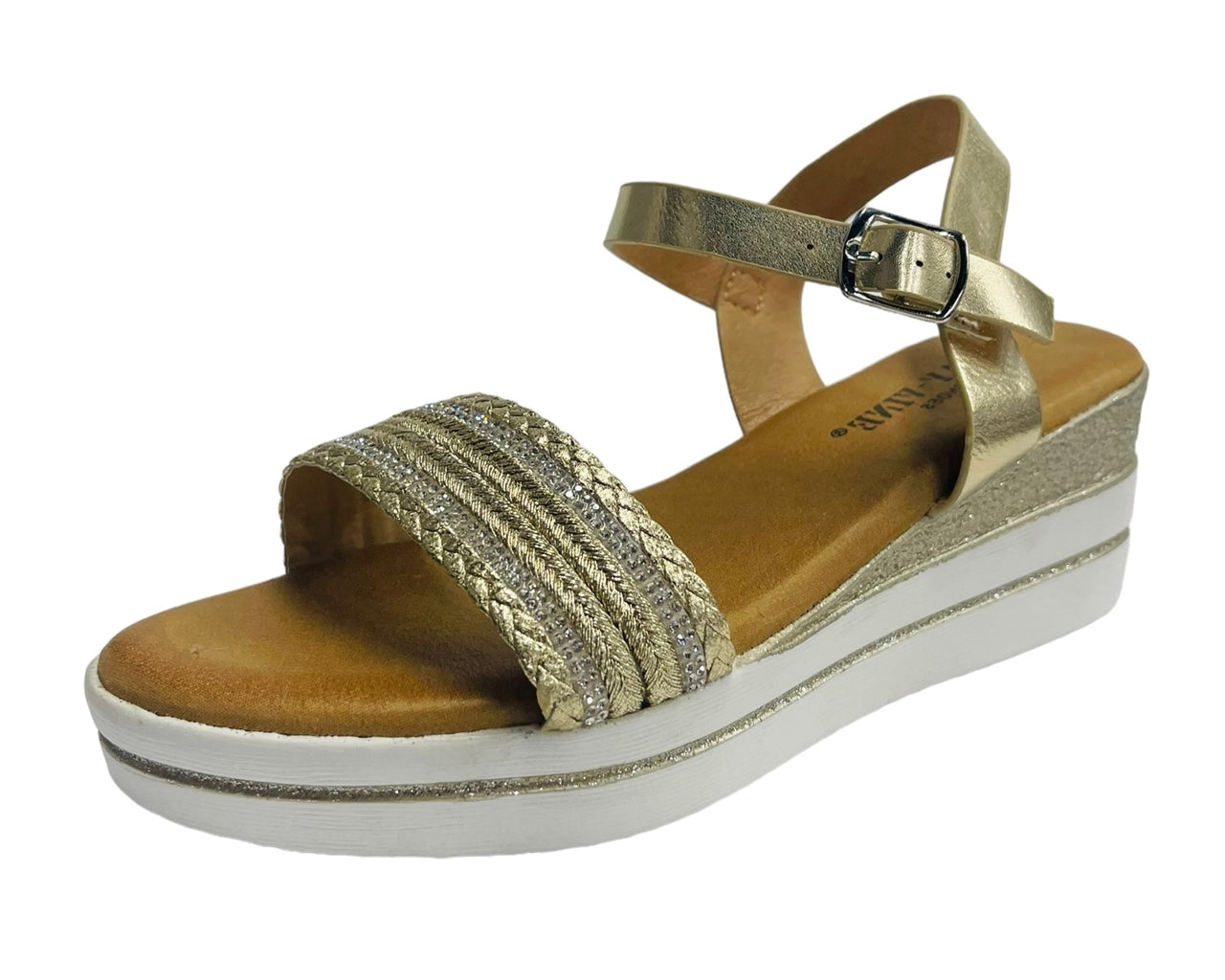 Wedge Heel Ankle Strap Sandals