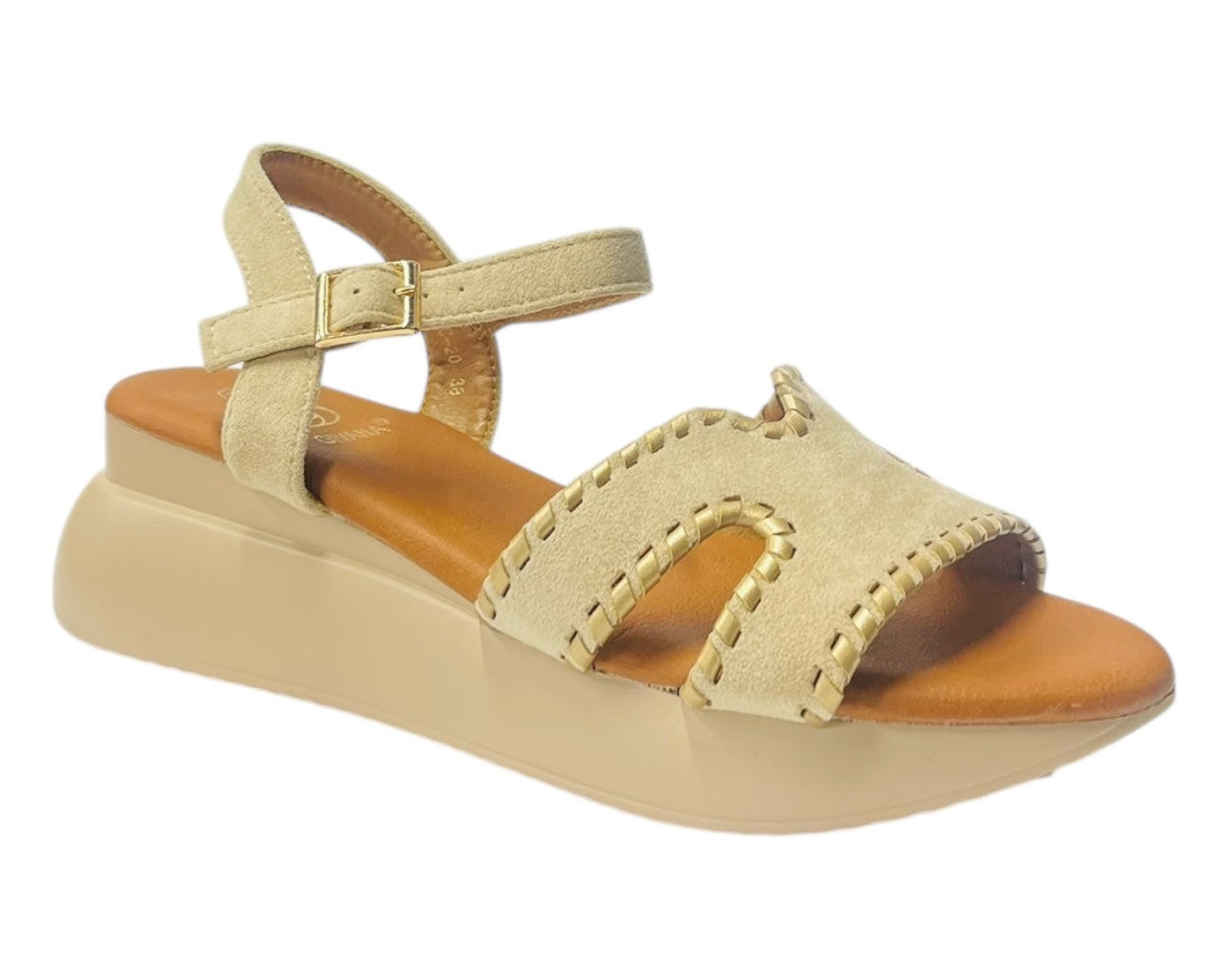 Lightweight Ankle Strap Padded Wedge Sandals