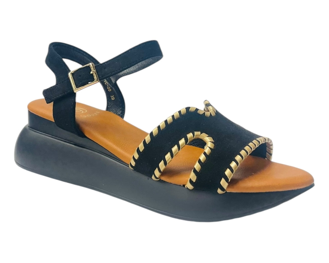 Lightweight Ankle Strap Padded Wedge Sandals
