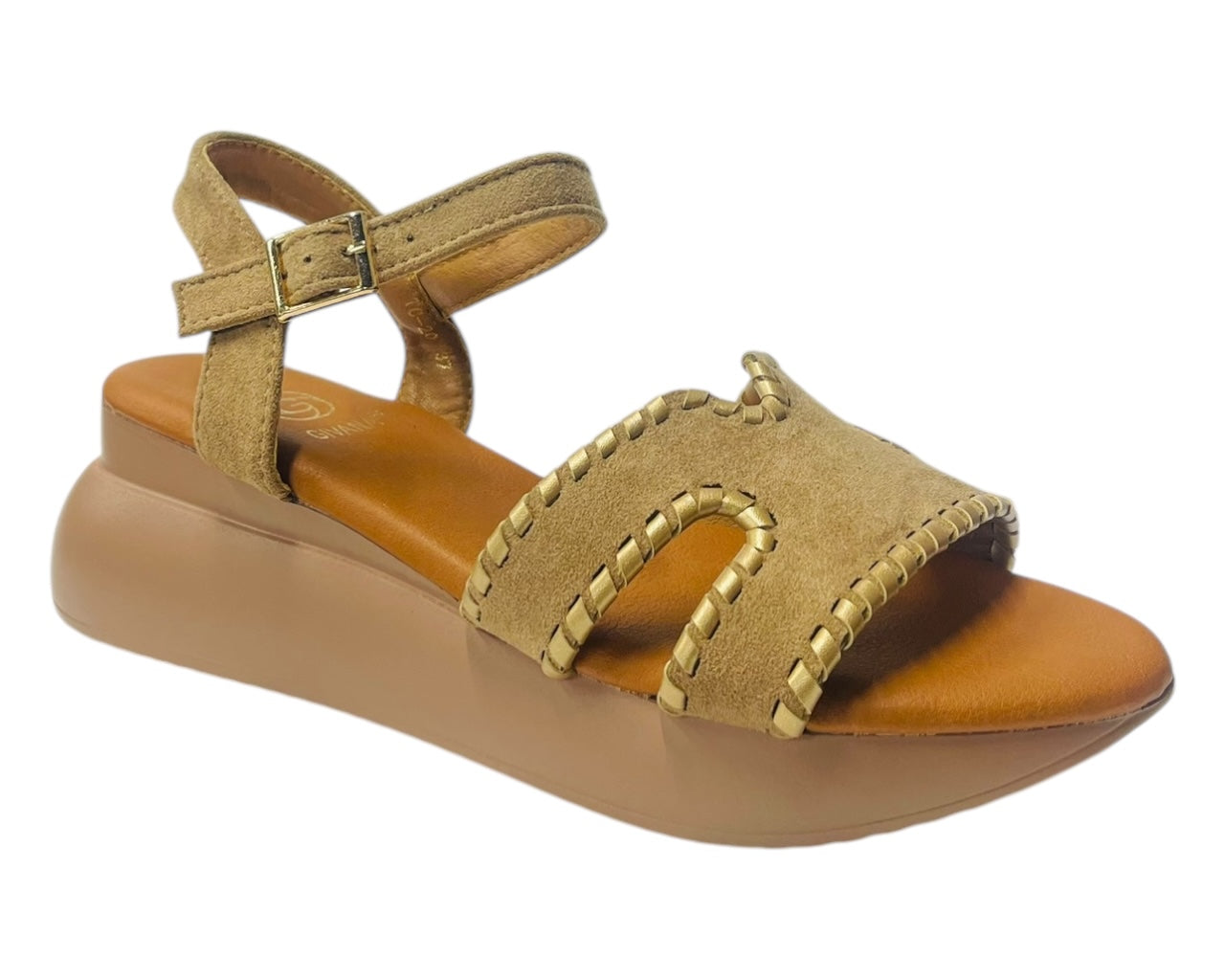 Lightweight Ankle Strap Padded Wedge Sandals