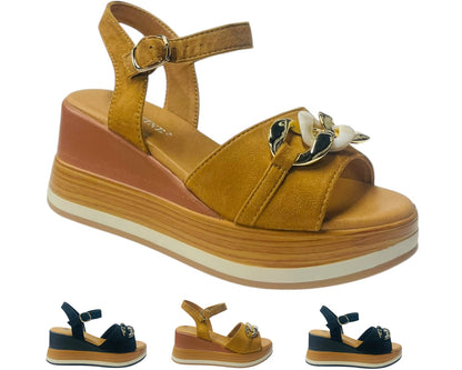 Ankle Strap Lightweight Platform Wedge Sandals