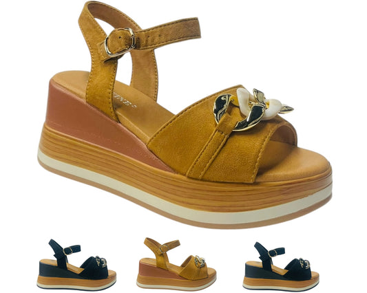 Ankle Strap Lightweight Platform Wedge Sandals
