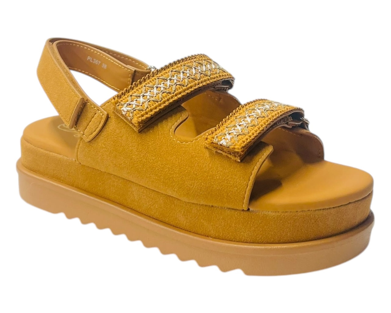 Double Strap Chunky Sole Sandals