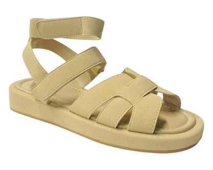 Flat Sole Padded Strappy Sandals