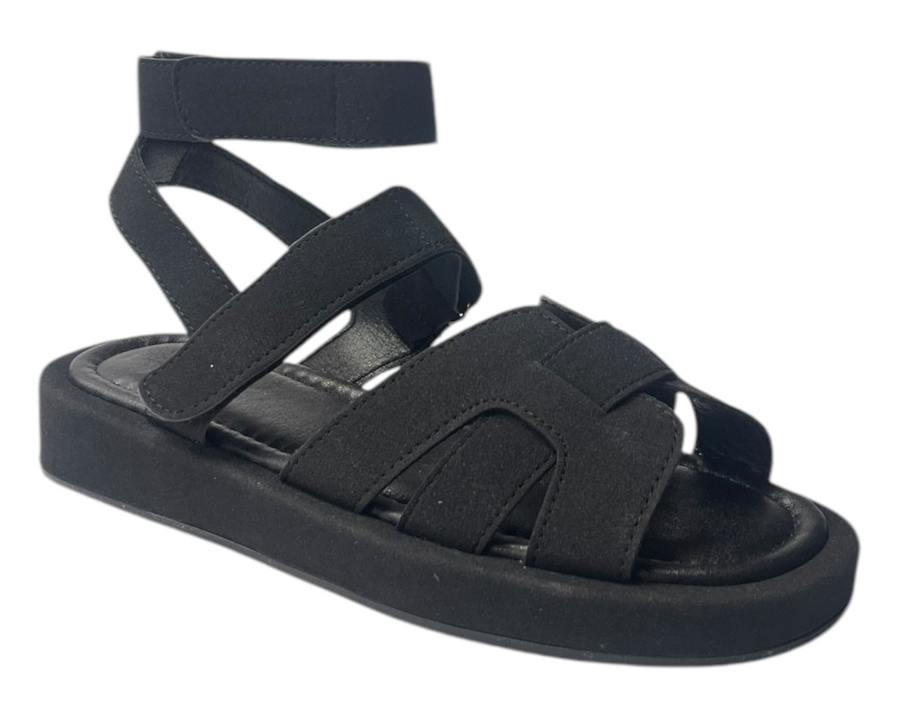 Flat Sole Padded Strappy Sandals