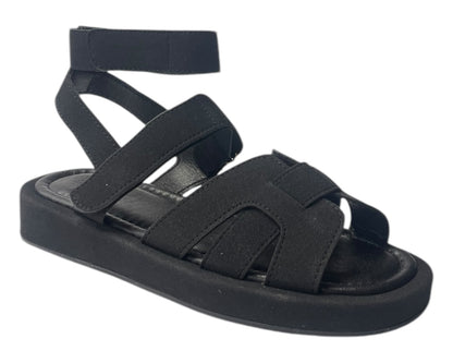 Flat Sole Padded Strappy Sandals