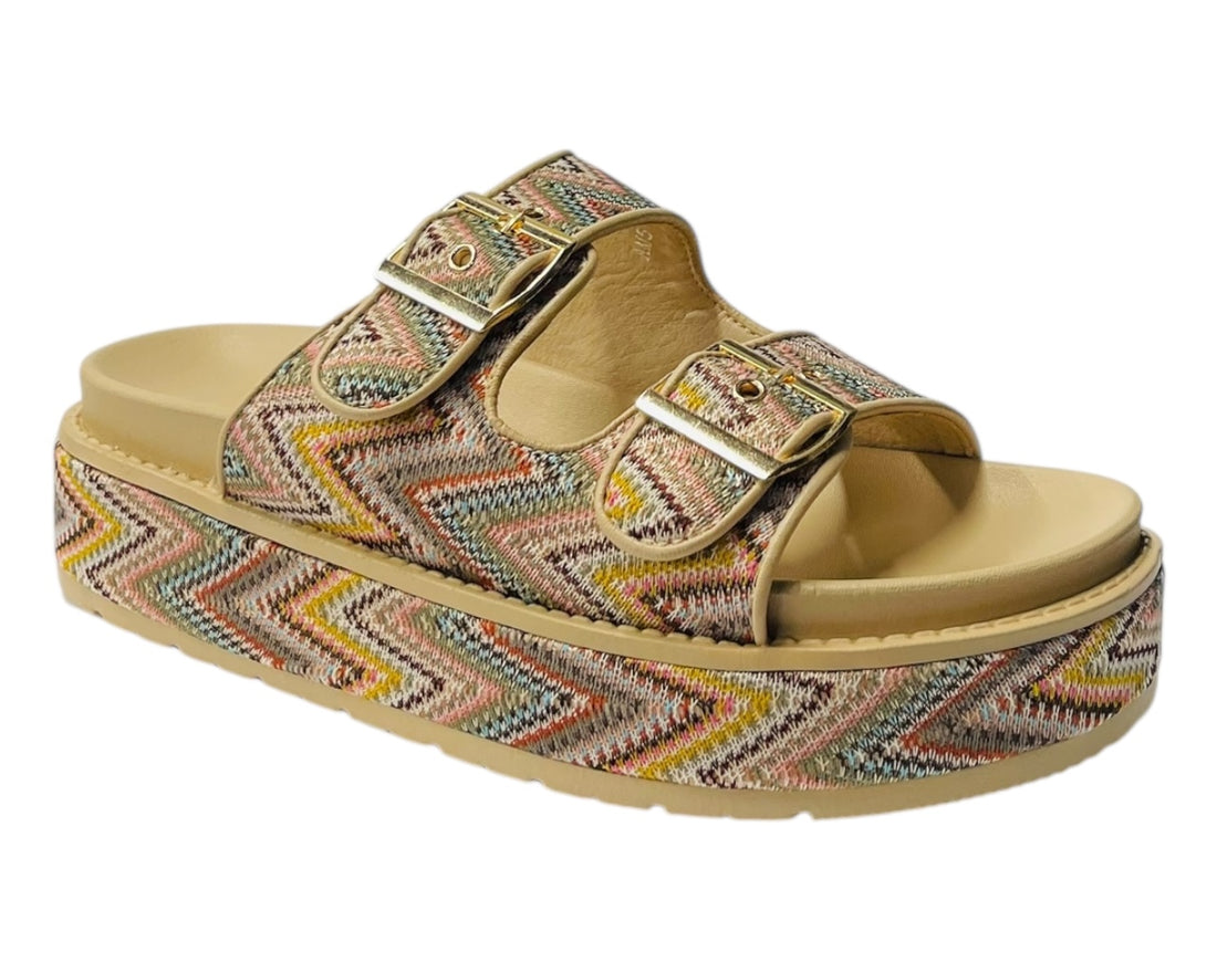 Platform Buckle Strap Sandals