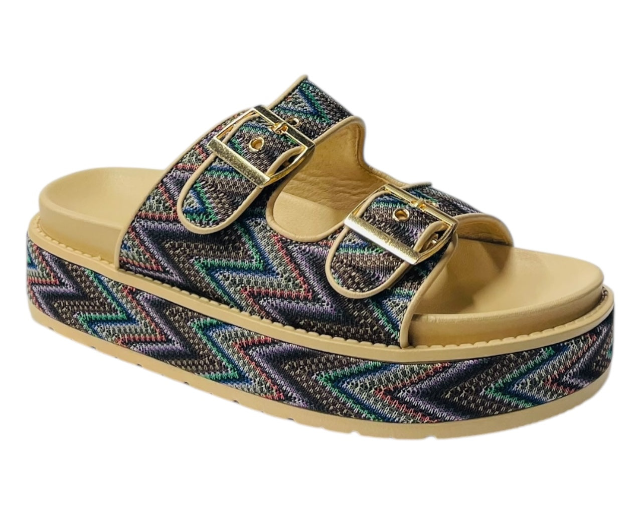 Platform Buckle Strap Sandals