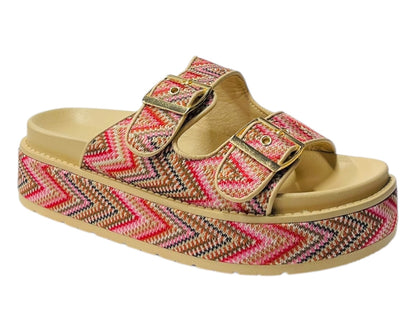 Platform Buckle Strap Sandals