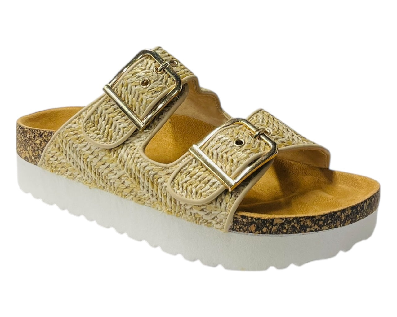 Buckle Strap Flatform Sandals