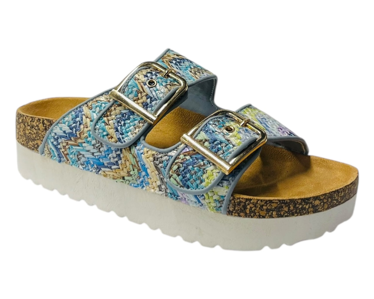 Buckle Strap Flatform Sandals
