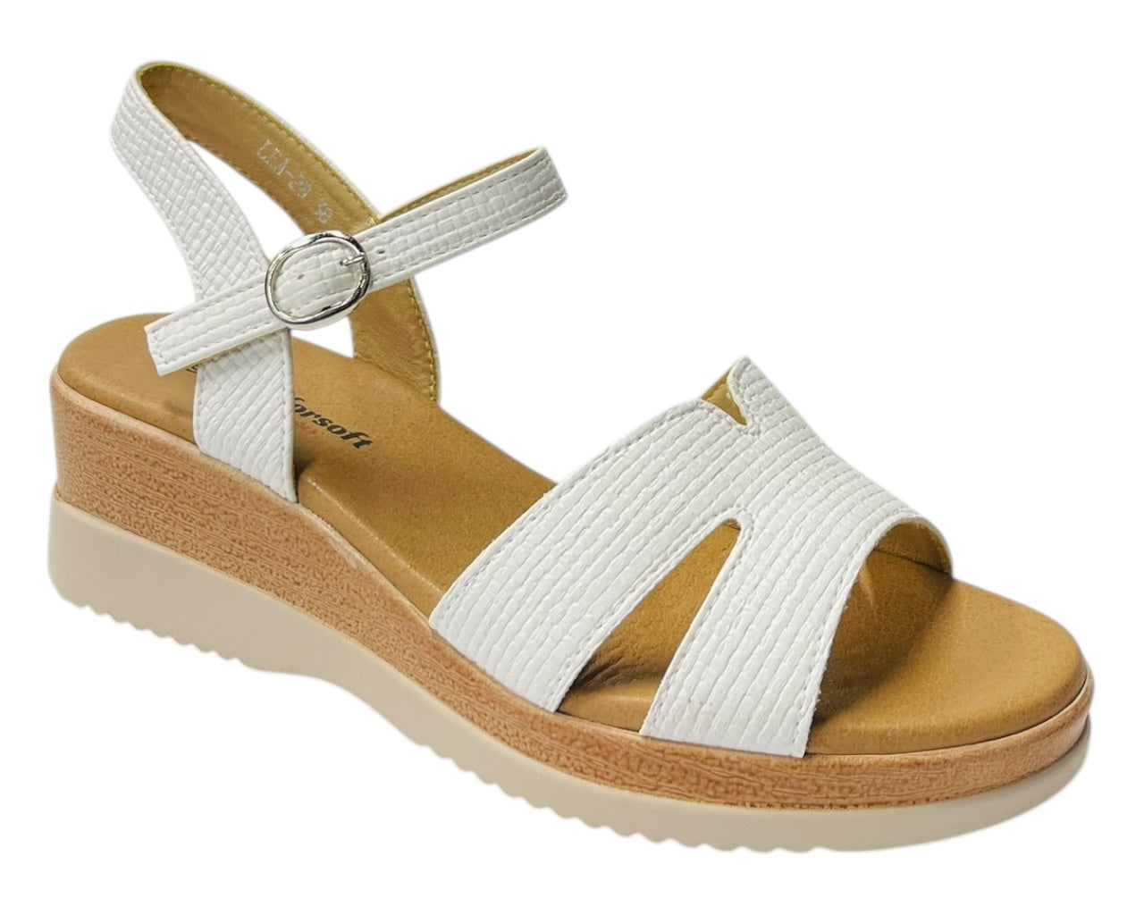 Padded Insole Ankle Strap Wedge Sandals