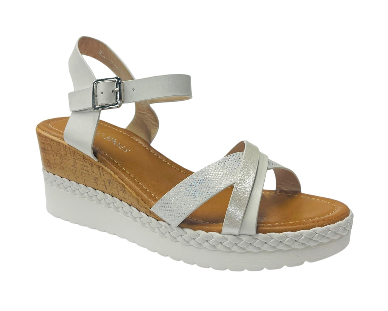 Women's Light Weight Wedge Heel Ankle Strap Sandals