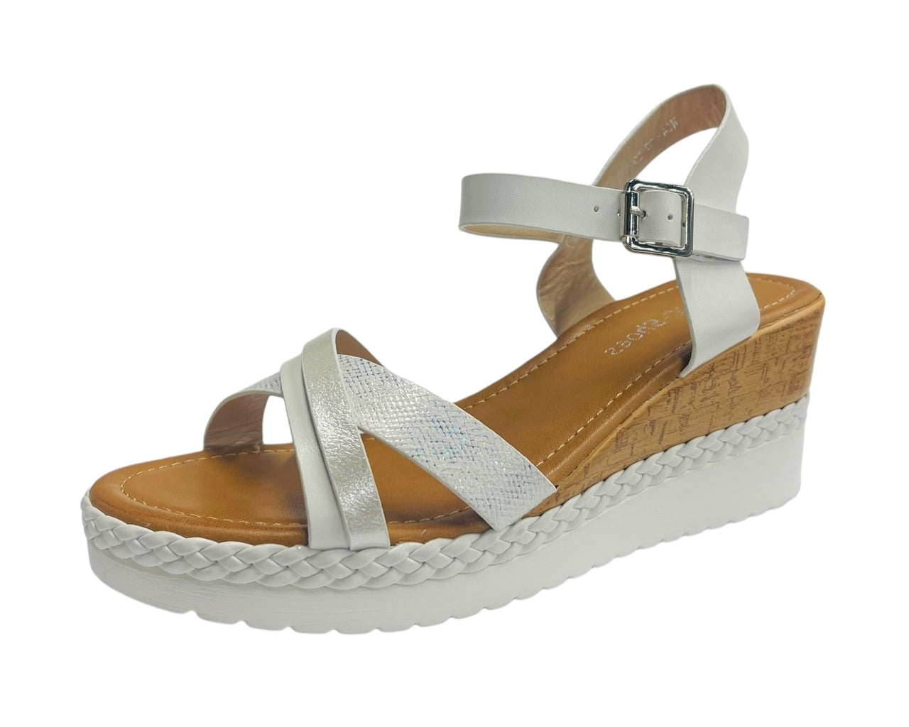 Women's Light Weight Wedge Heel Ankle Strap Sandals