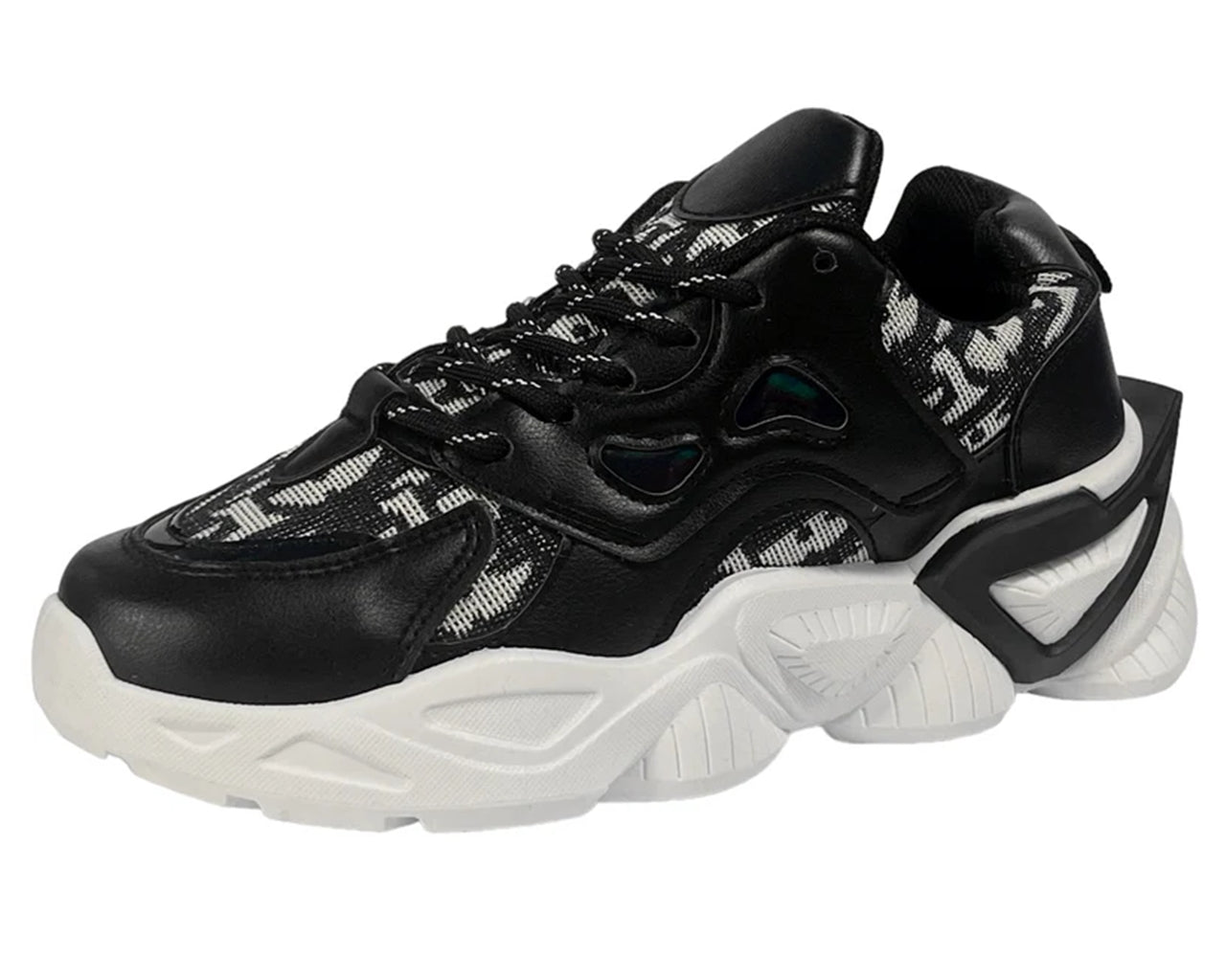 Chunky Sole Comfy Lace Up Trainers