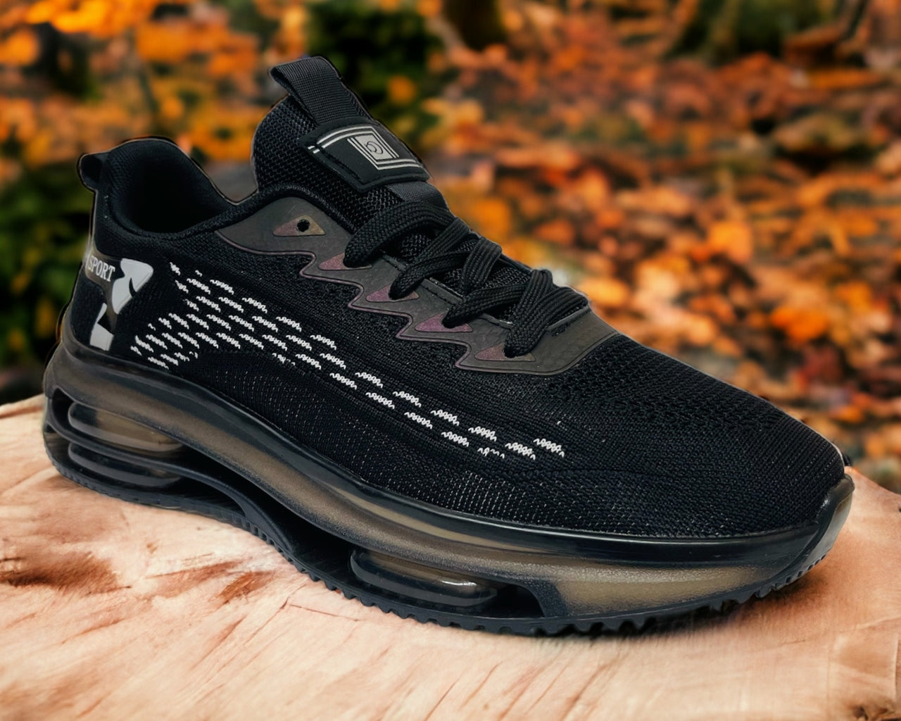 Double Air Cushion Lace Up Trainers
