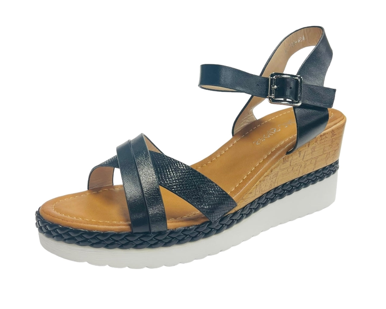 Women's Light Weight Wedge Heel Ankle Strap Sandals