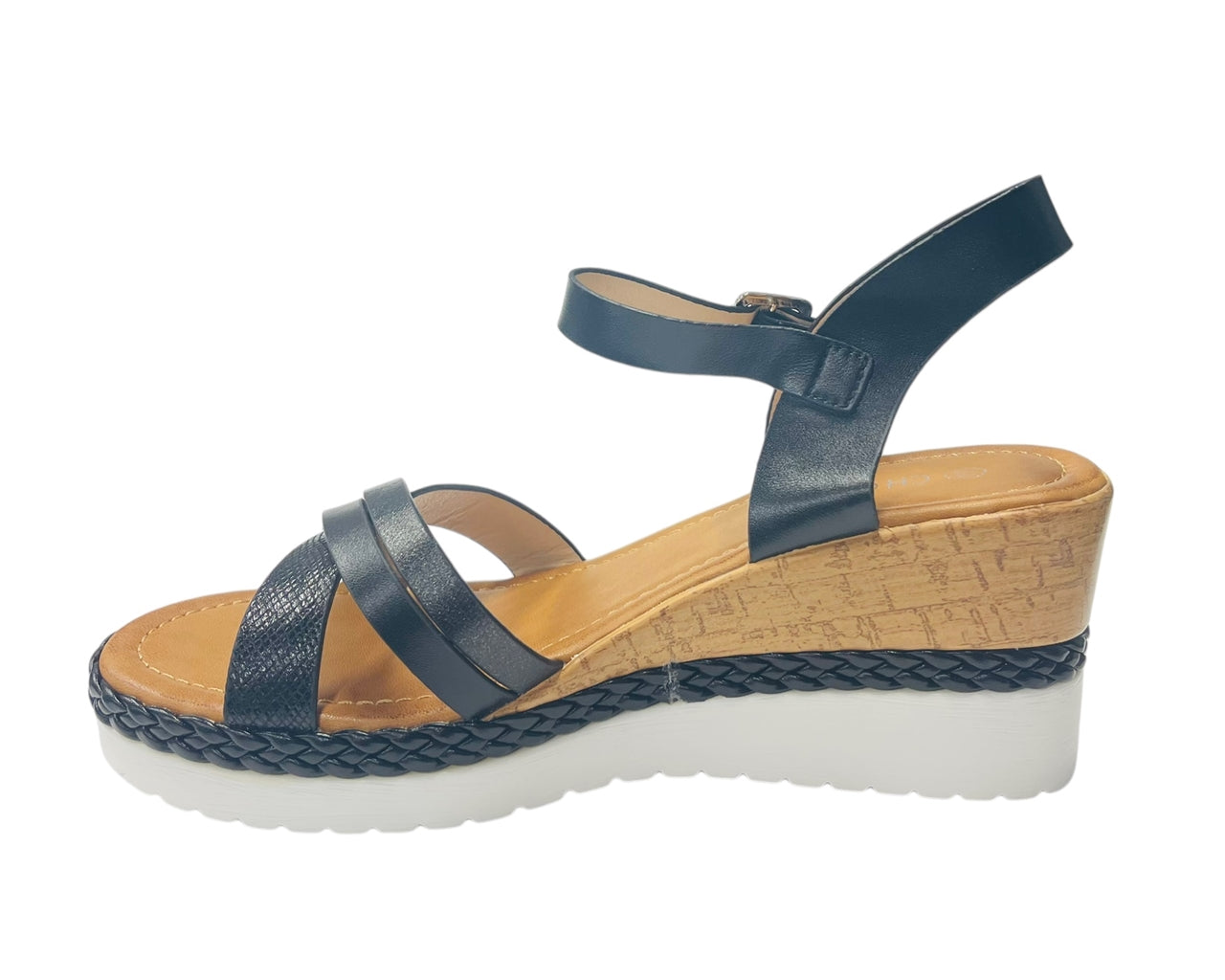 Women's Light Weight Wedge Heel Ankle Strap Sandals