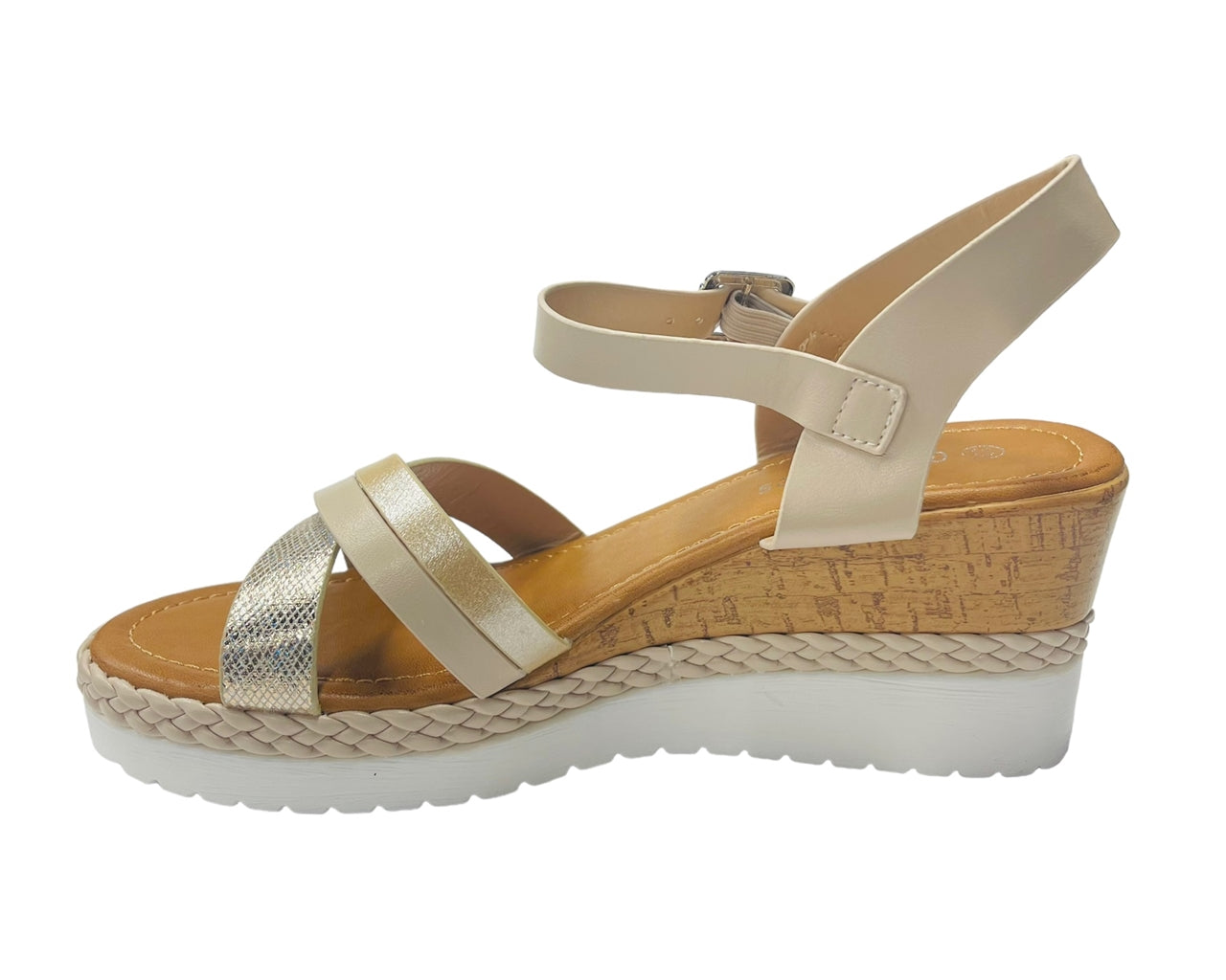 Women's Light Weight Wedge Heel Ankle Strap Sandals