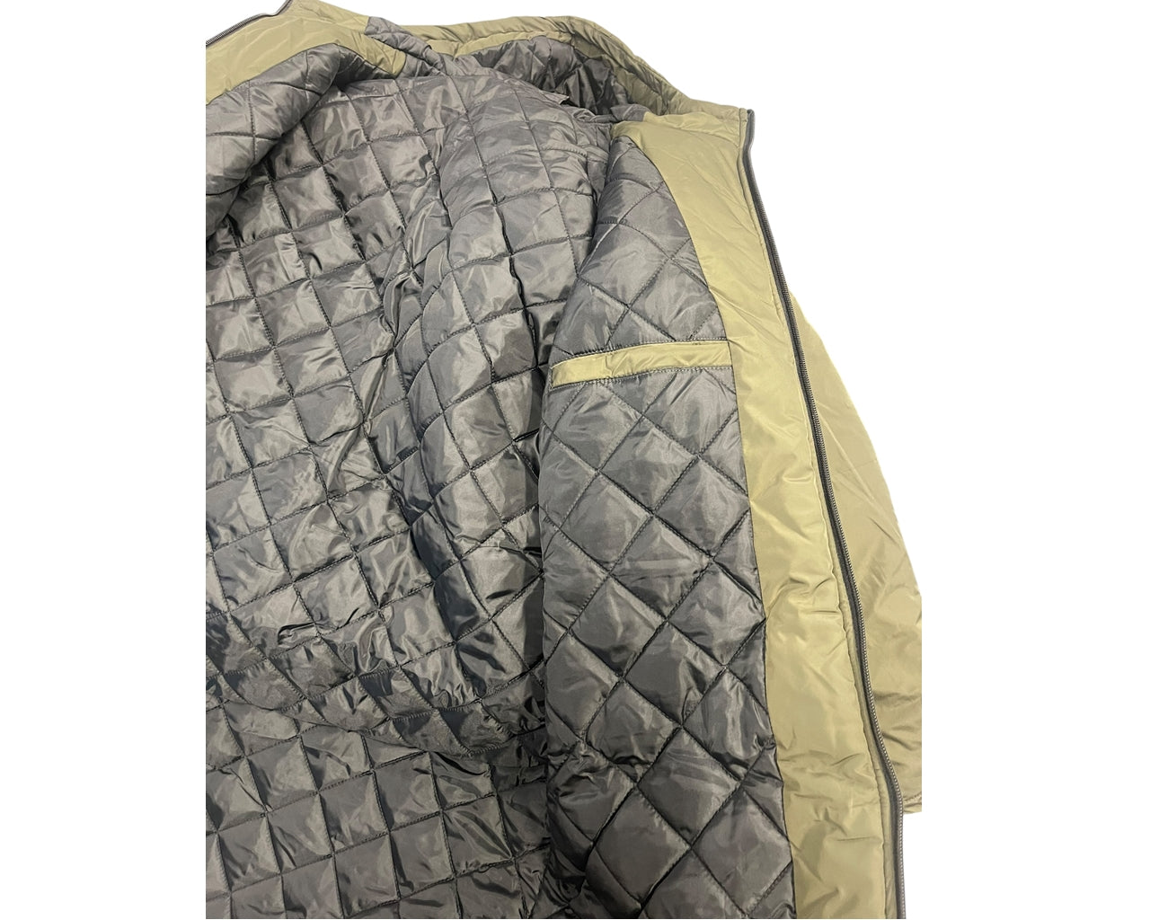 Full Zip Hooded Padded Long Parka Jacket