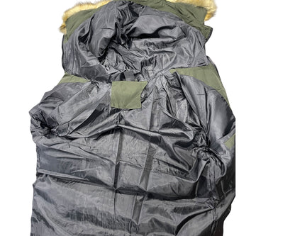Full Zip Hooded Padded Parka Jacket