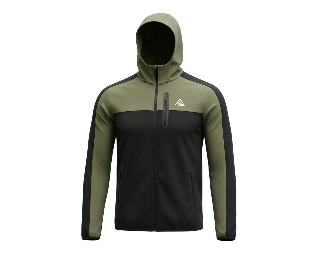 Mountain Views Colour Block Full Zip Hooded Tracksuit