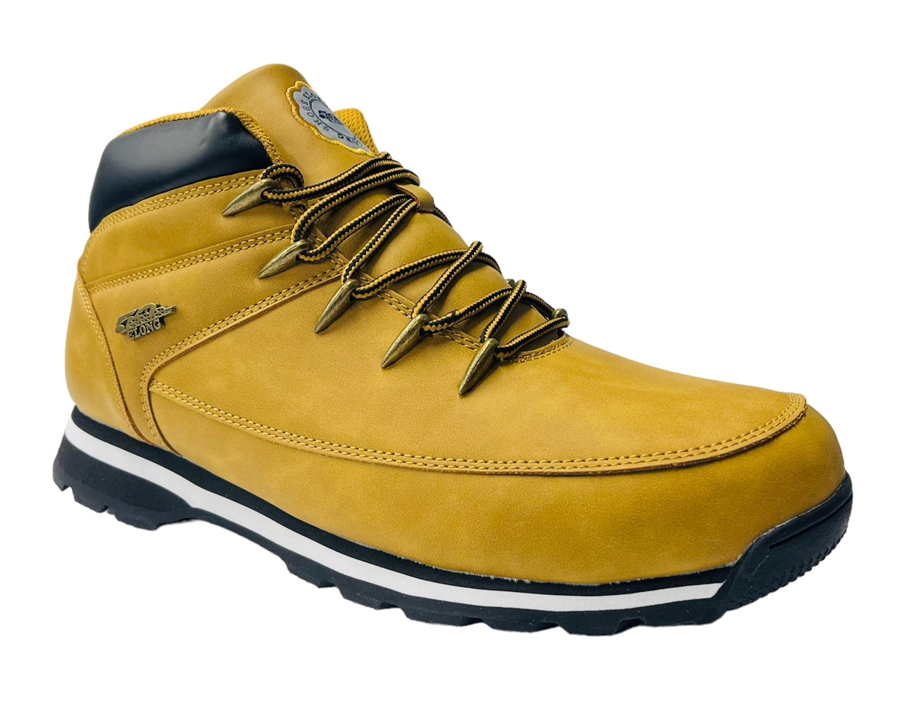 Faux Leather Lace Up Hiking Boots