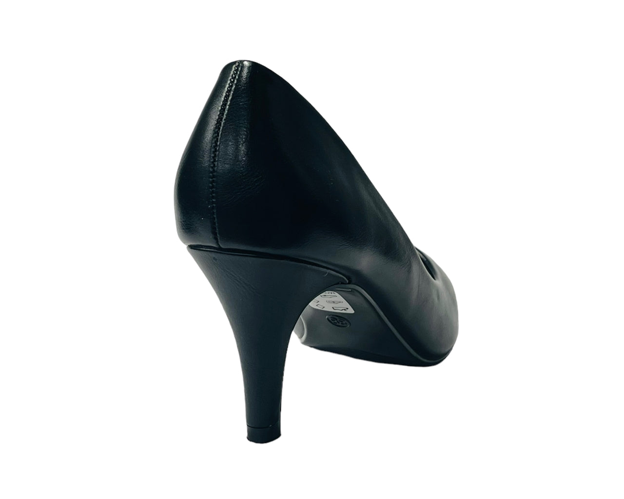 Faux Leather Stiletto Heel Court Shoes