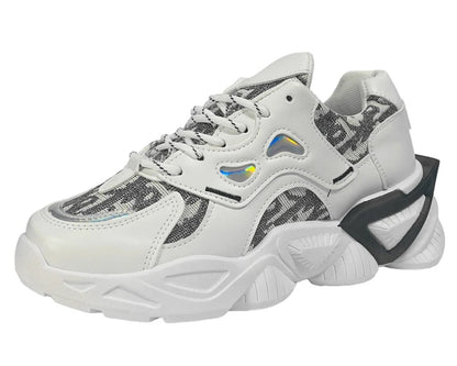 Chunky Sole Comfy Lace Up Trainers