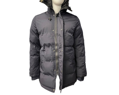 Full Zip Hooded Padded Parka Jacket