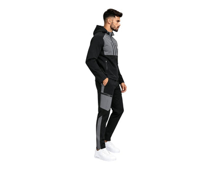 Colour Block Cargo Pant Hooded Tech Tracksuit